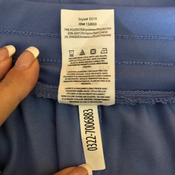 WonderWink Pro True Plus Fit Scrub Pants Womens Size 3XL Blue Medical Nurse - Picture 4 of 6